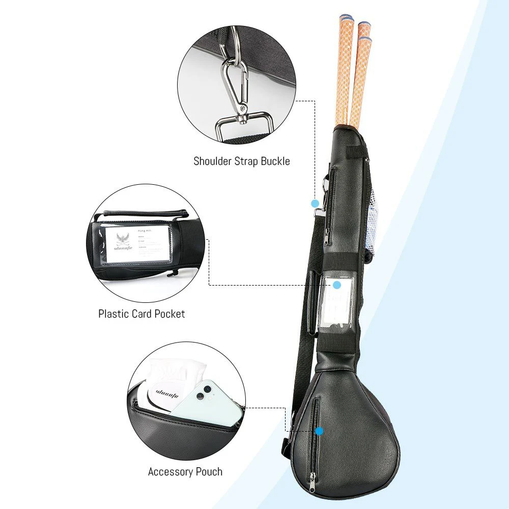 Cute Puppy Folding Golf Gun Bag Soft Golf Club Bag Adjustable Straps Shoulder Club Bag Light Weight