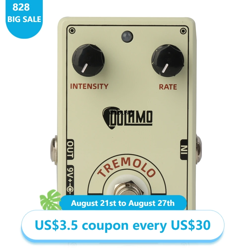 

D-13 Earth Tremor Guitar Pedals Vintage Tremolo Sound Intensity and Rate Controls Guitar Effector Guitar Parts Accessories