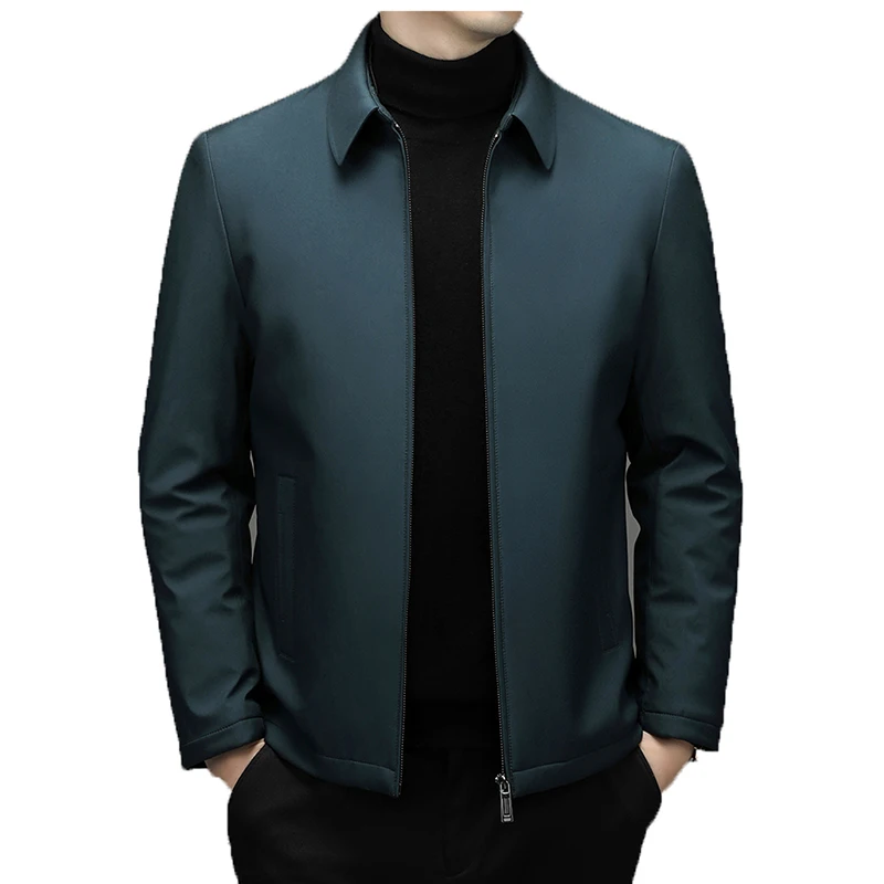 Turn Down Collar 2022 New Cotton Dress for Men Warm Autumn/Winter Coat Jackets for Men, M-4XL