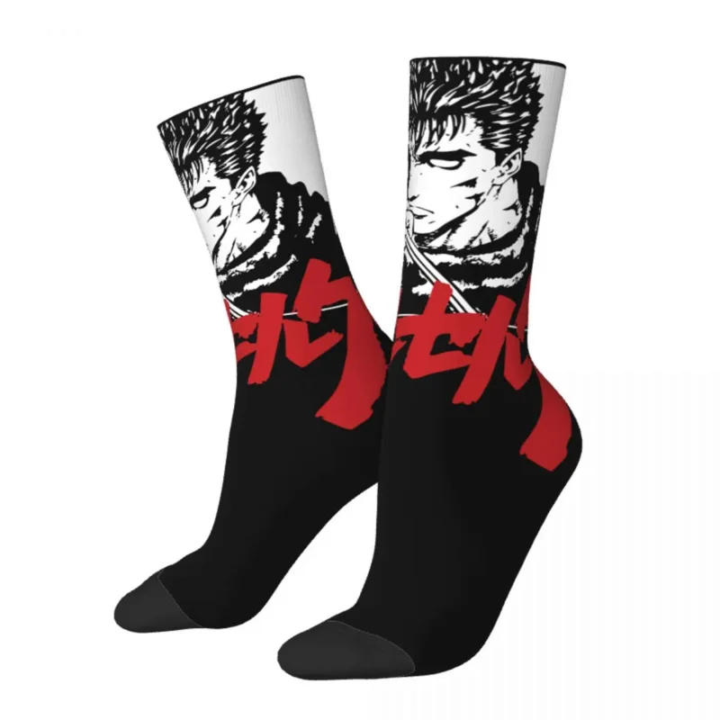 

Носки женские и мужские длинные из полиэстера для скейтборда, с принтом манги