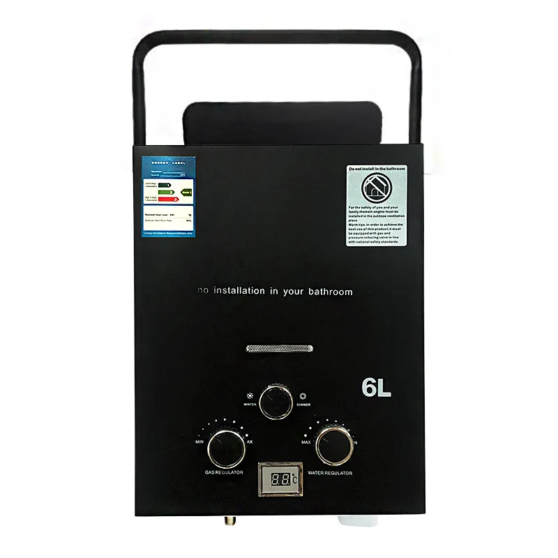 Propane Water Heater Outdoors Portable Water Heater Gas  Multiple Protections Easy To Install Camping