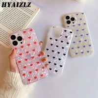 shell pattern small love heart phone case for iphone 13 12 mini 11 pro max xs xr 7 8 6 plus se 2020 ultra thin soft tpu cover