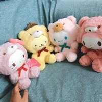 sanrio anime kawaii plush toys cinnamorol cartoon around become a bear mymelody hello kitty pochacco plush doll birthday gift