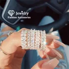 Роскошные женские кольца CC, бриллиантовое сверло с полным кубическим цирконием, ювелирные изделия, Прямая поставка CC3115