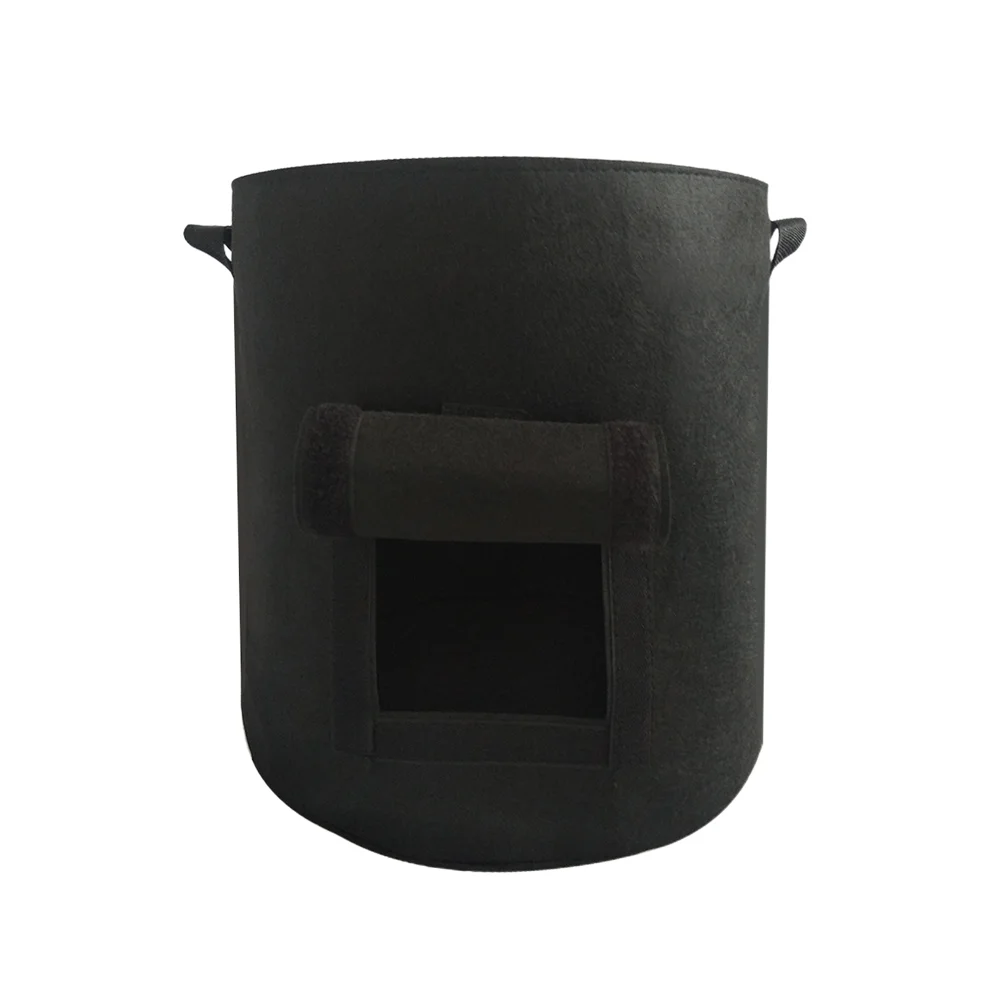 

Felt Grow Bag Round Planter Planting Bags Vegetables Fabric Planting Bed Window Planter