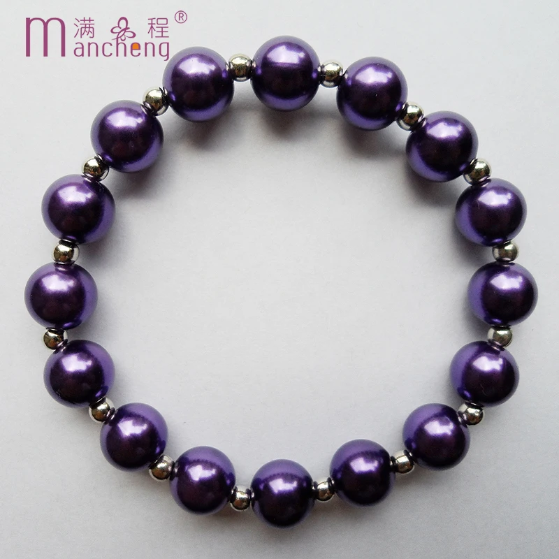 Щупальца Тики Романтический браслет на Хэллоуин Kralen Темно-фиолетовые жемчужные