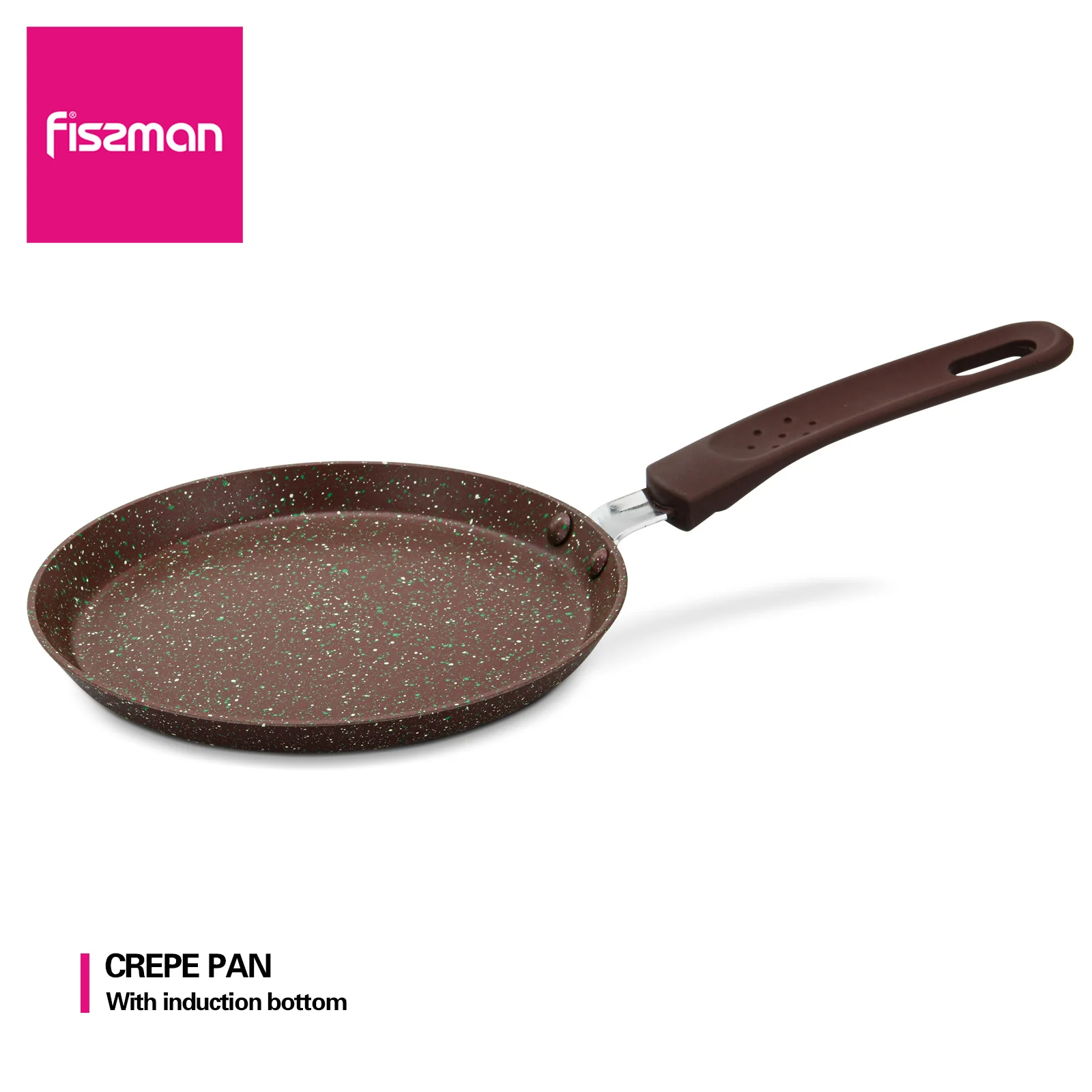 

Креп-Сковорода FISSMAN диаметром 18 см, модель Kimchi приготовление блинов Pot, каменная антипригарная алюминиевая плита с мраморным покрытием для г...