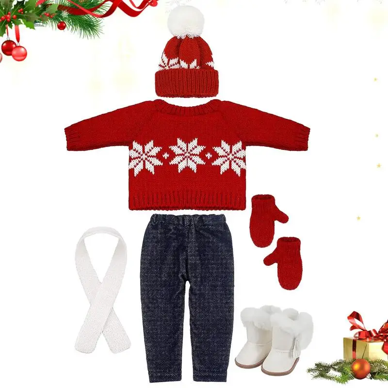 

Одежда для кукол 18 дюймов тканевая Одежда для кукол Рождественская Одежда для кукол 18 дюймов Удобная кукла игрушки комплект одежды Легкая очистка