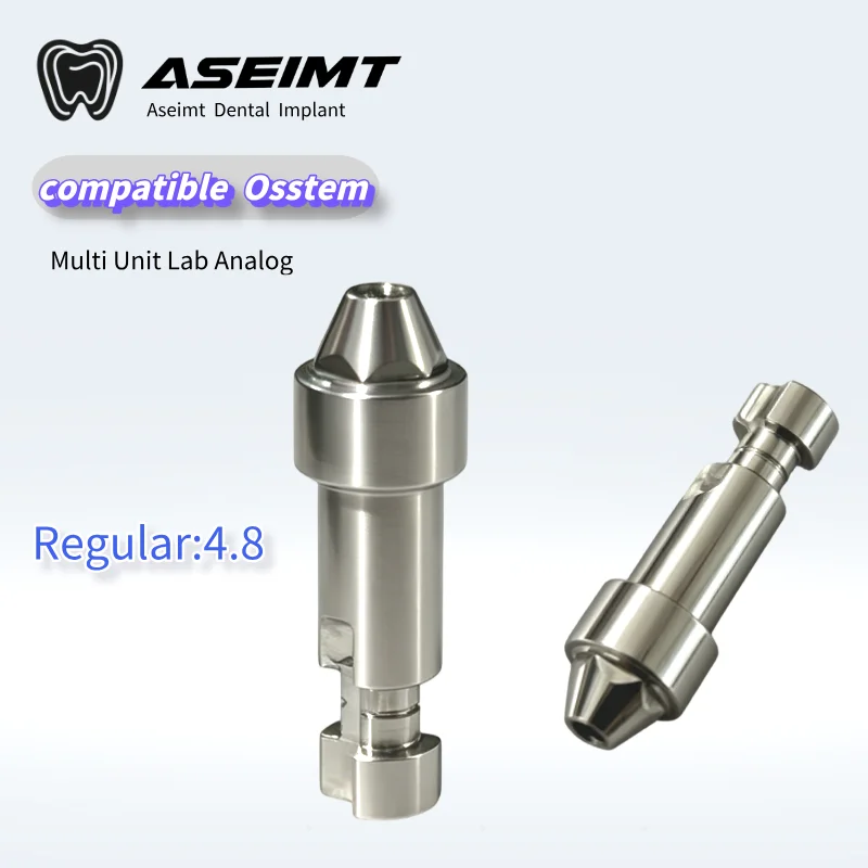 Фото Зуботехнический аналог Multi Unit Lab Analog 4.0/4.8/5.0 мм для Osstem ASEIMT, титановый мультиюнит-абатмент, совместимый с CAD/CAM для зуботехнических лабораторий №4