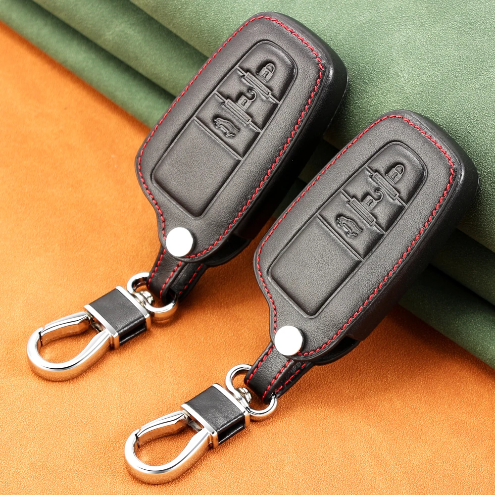 Кожаный чехол для автомобильного ключа с дистанционным управлением оболочка Toyota