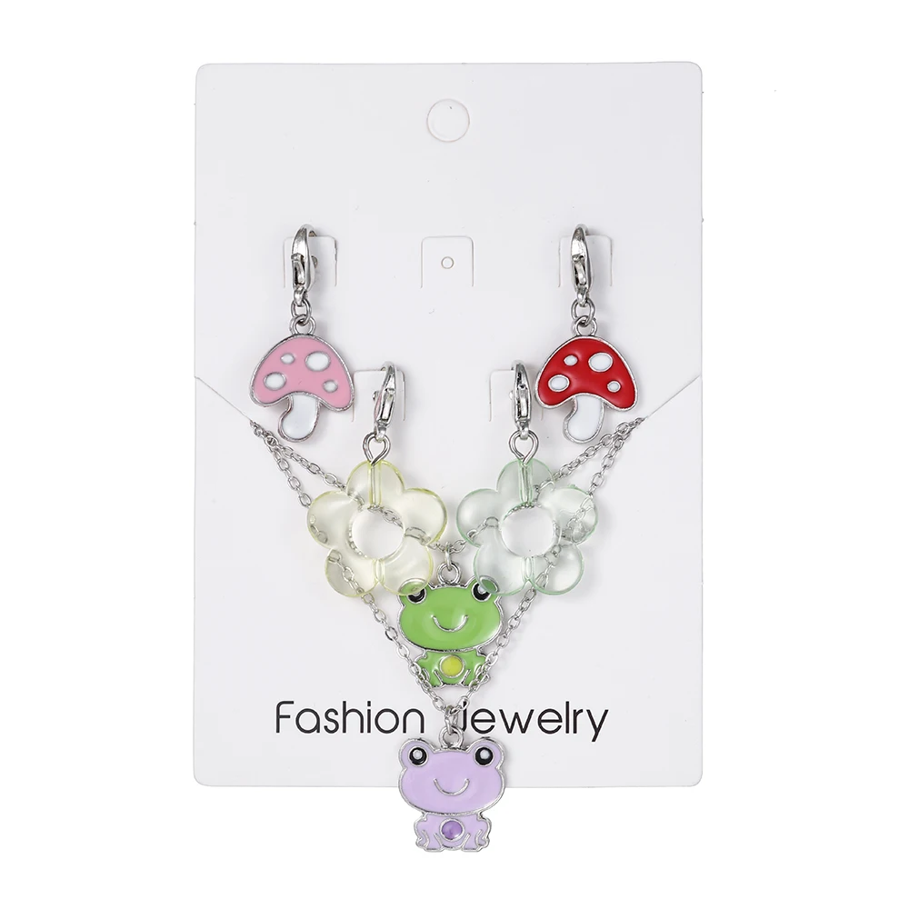 Эмалированная подвеска в виде сердца гриба губы лягушки птицы гитары единорога