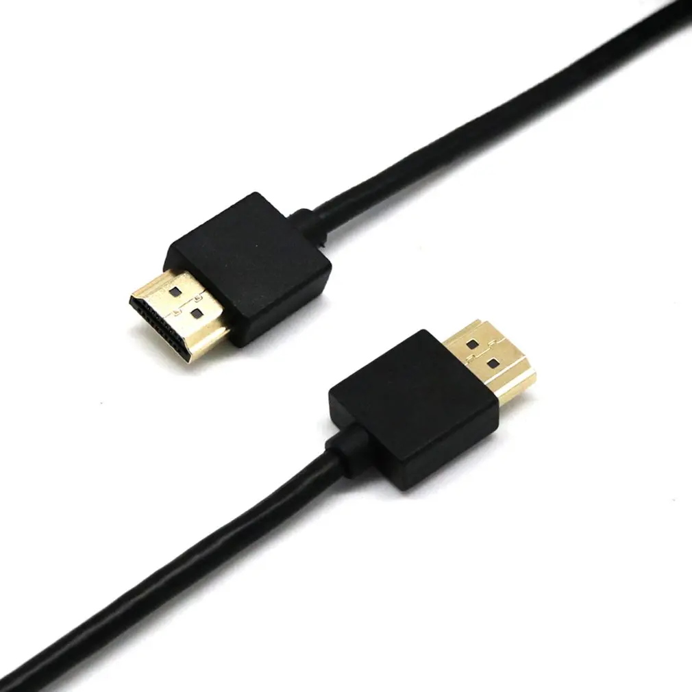Черный Ультратонкий Hdmi-совместимый кабель для Bluray DVD PS3 HD TV XBOX LCD PC 1080P - купить по
