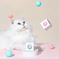 waterproof electric cat toy rolling ball usb rechargeable interactive training pet toys for indoor playing