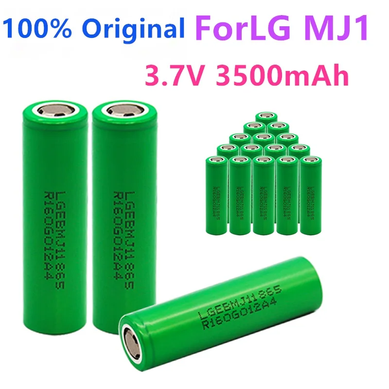 

2023 New 100% Original MJ1 3.7 v 3500 mah 18650 Lithium Rechargeable Battery For Flashlight batteries for LG MJ1 3500mah battery