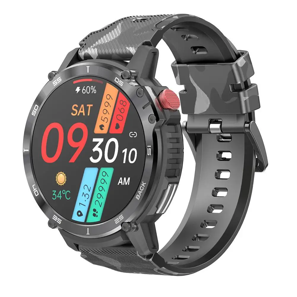

C22 Smart Watch 1.6 Inch Bluetooth-compatible Call Music Outdoor Sports Pedometer 3atm Waterproof Smartwatch Uhren Watches