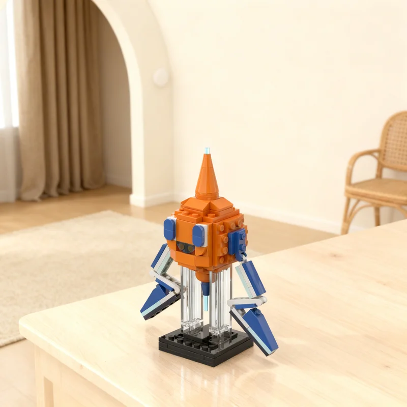 Фото Набор строительных блоков MOC Pokémon Rotom (стандартная форма), 135 деталей, конструктор, игрушка, рождественский подарок, для сборки, креативный DIY, на день рождения №1