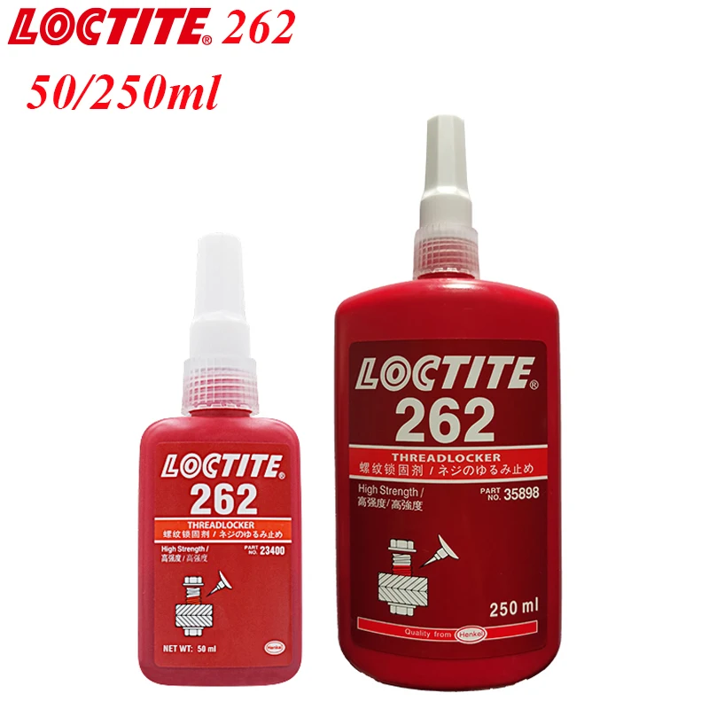 

Thread Locking Adhesive 50ml 250ml Loctite 262 Medium High Strength Thixotropic Type Screw Glue Suitable for All Metal Fasteners