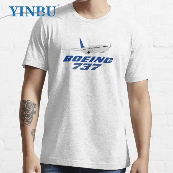 

Boeing 737 Unisex t shirts YINBU brand 2023 t-shirt Graphic Tee