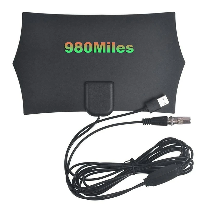 

HOT-980 Miles 4K Digital HDTV Indoor TV Antenna With Amplifier Signal Booster TV Radius Surf Fox Antena HD TV Antennas Aerial