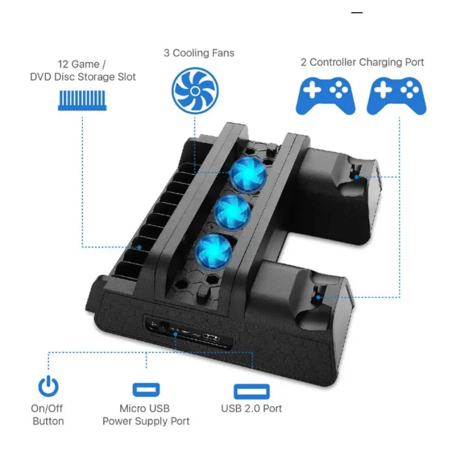 Охлаждающая подставка для Ps4 Slim/pro