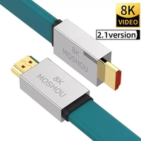 moshou hdmi compatible 2 1 cables 8k 60hz 4k 120hz 48gbps band width arc video cord for amplifier tv high definition cable