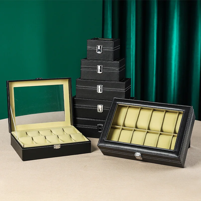 Органайзер для часов коробки хранения путешествий часы искусственная кожа
