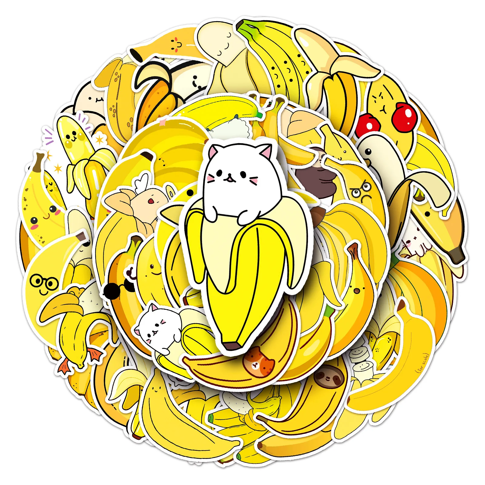 

Stickers Banana Fruit Kawaii Kids Toys Sticker Stationery Graffiti Notebooks Laptop Car Scrapbooking Bicycle Water Bottle