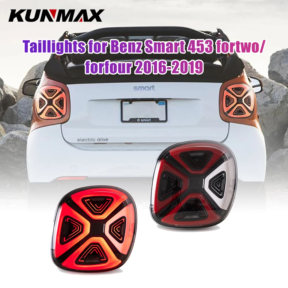 2 шт. автомобильный задний фонарь в сборе для Benz Smart 453 Fortwo/Forfour 2016-2019 светодиодный