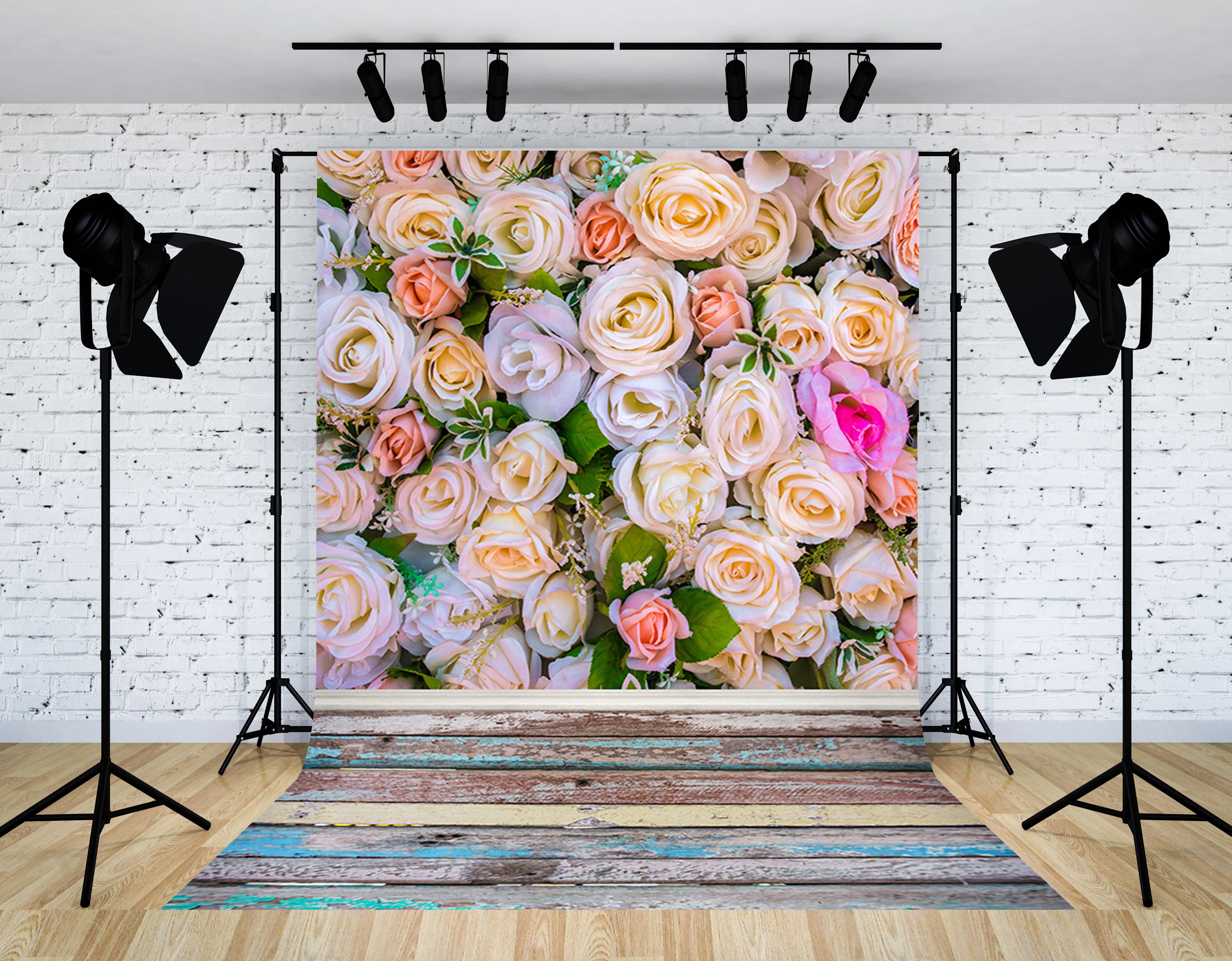 

SHENGYONGBAOSpring Landscape Flower Valentine's Day Homemade Flooring Background Photos and Newborns Photography VT-19