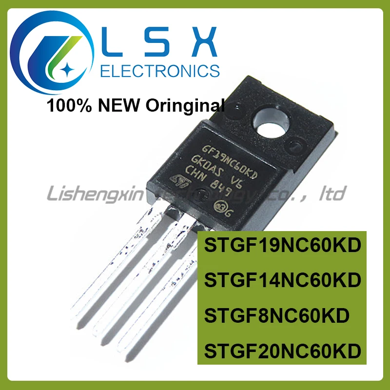 Новинка, 5 шт., STGF19NC60KD STGF14NC60KD STGF8NC60KD STGF20NC60KD, новая импортная пятна, задняя звезда, Триод STGF14NC60KD
