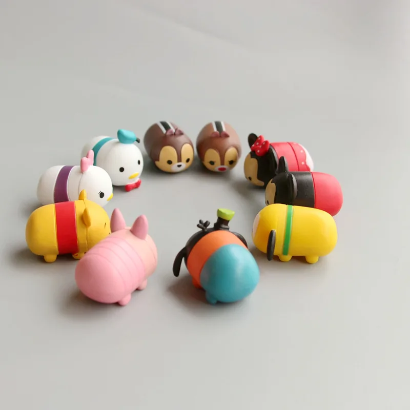 10шт/набор фигурок Tsum Микки Минни Модельные куклы для детей Подарки Мультик Disney Коллекционные игрушки для родителей.