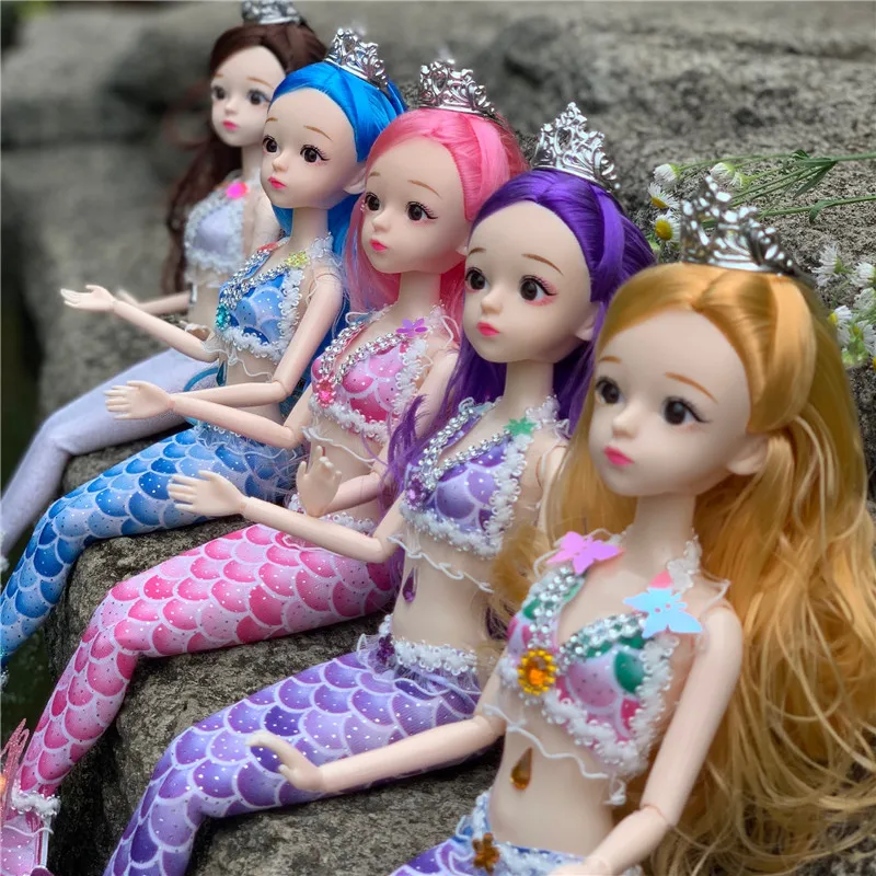 Новинка 30 см свадебная кукла Русалочки 1/6 Bjd набор кукол 13 суставов подвижная мода