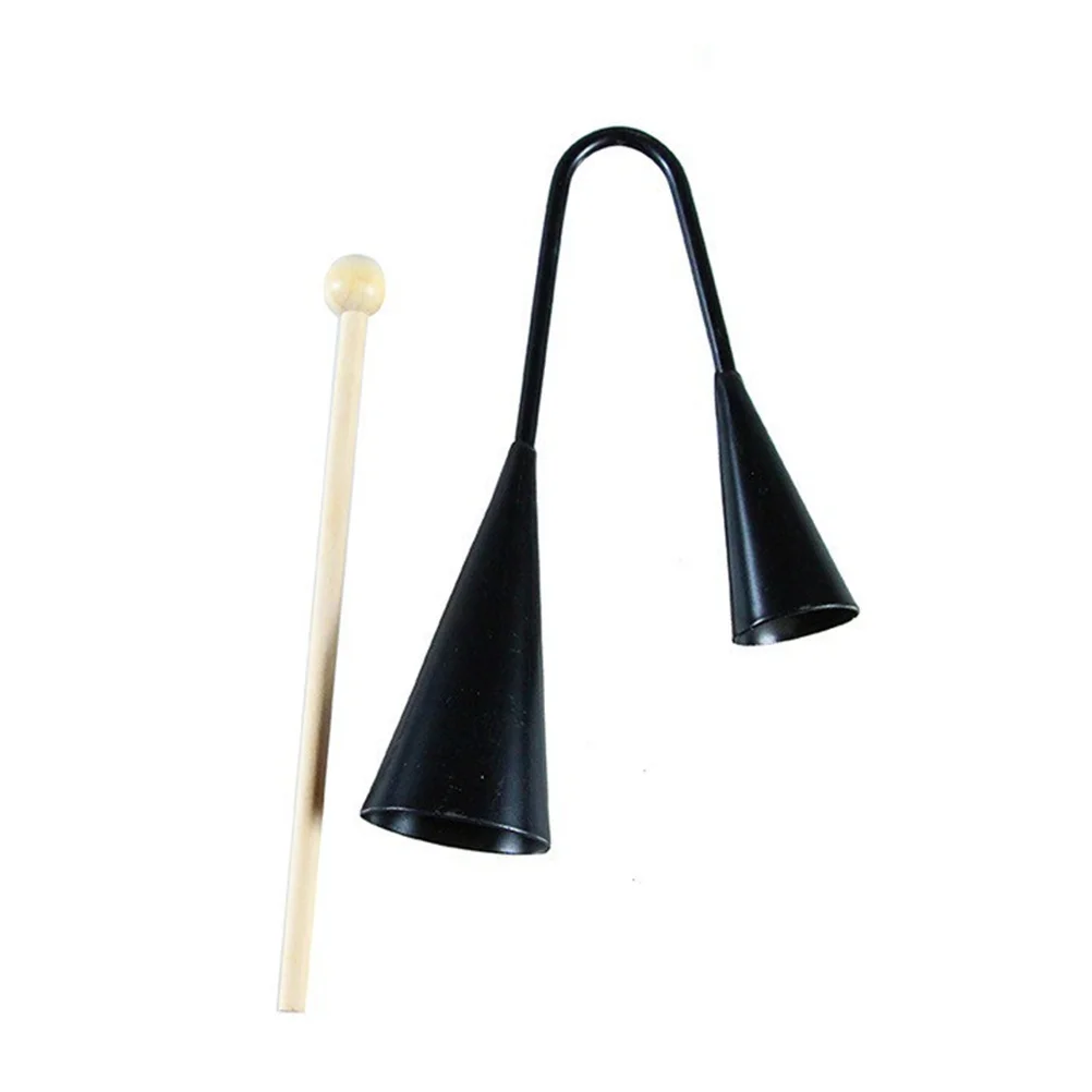 

Instrument Toy Bell Beater Kids Percussion Music Agogo Stick Cowbell Educational Traditional Tone Two Preschool Education