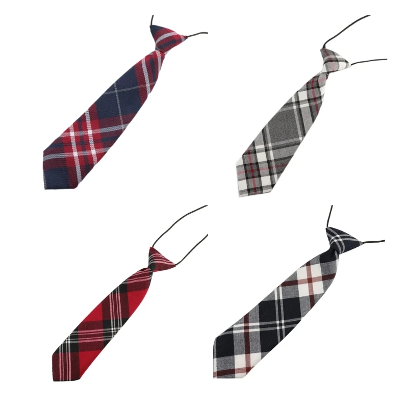 

Pre-tied Neckties For Boy Kid Plaid Tie for School Uniform Graduation Boy Neckties For Kid Pre-tied Ties JK Uniform Tie DropShip