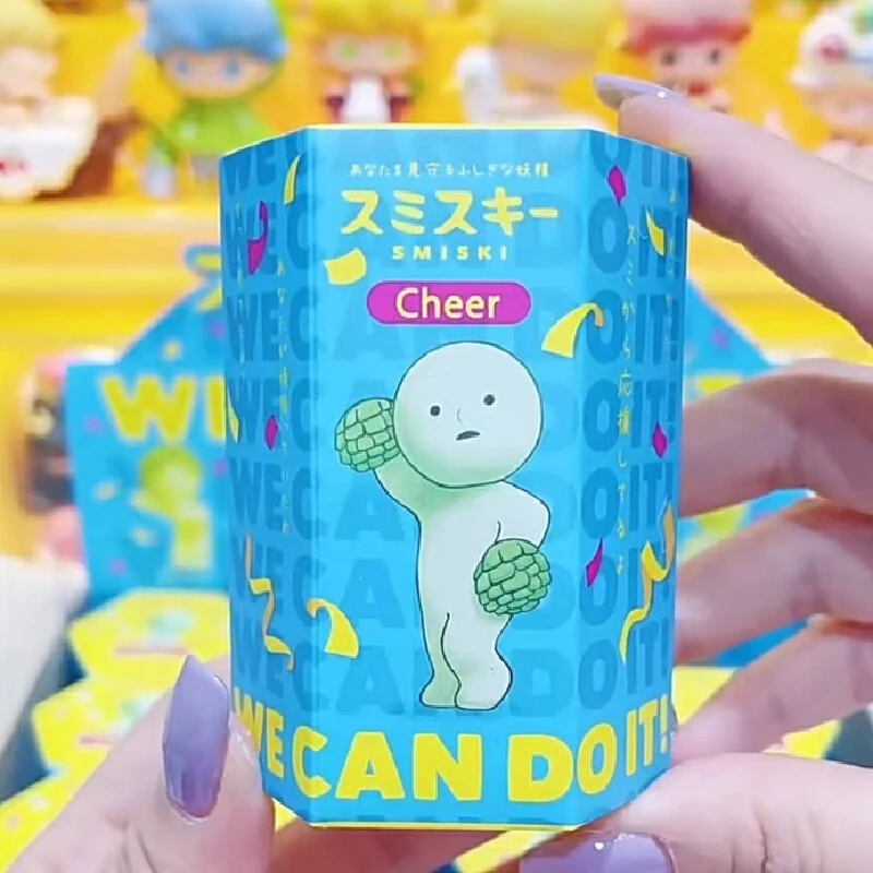 Smiski Cheer Series слепая коробка светящаяся зеленая кукла Kawaii ночник для украшения