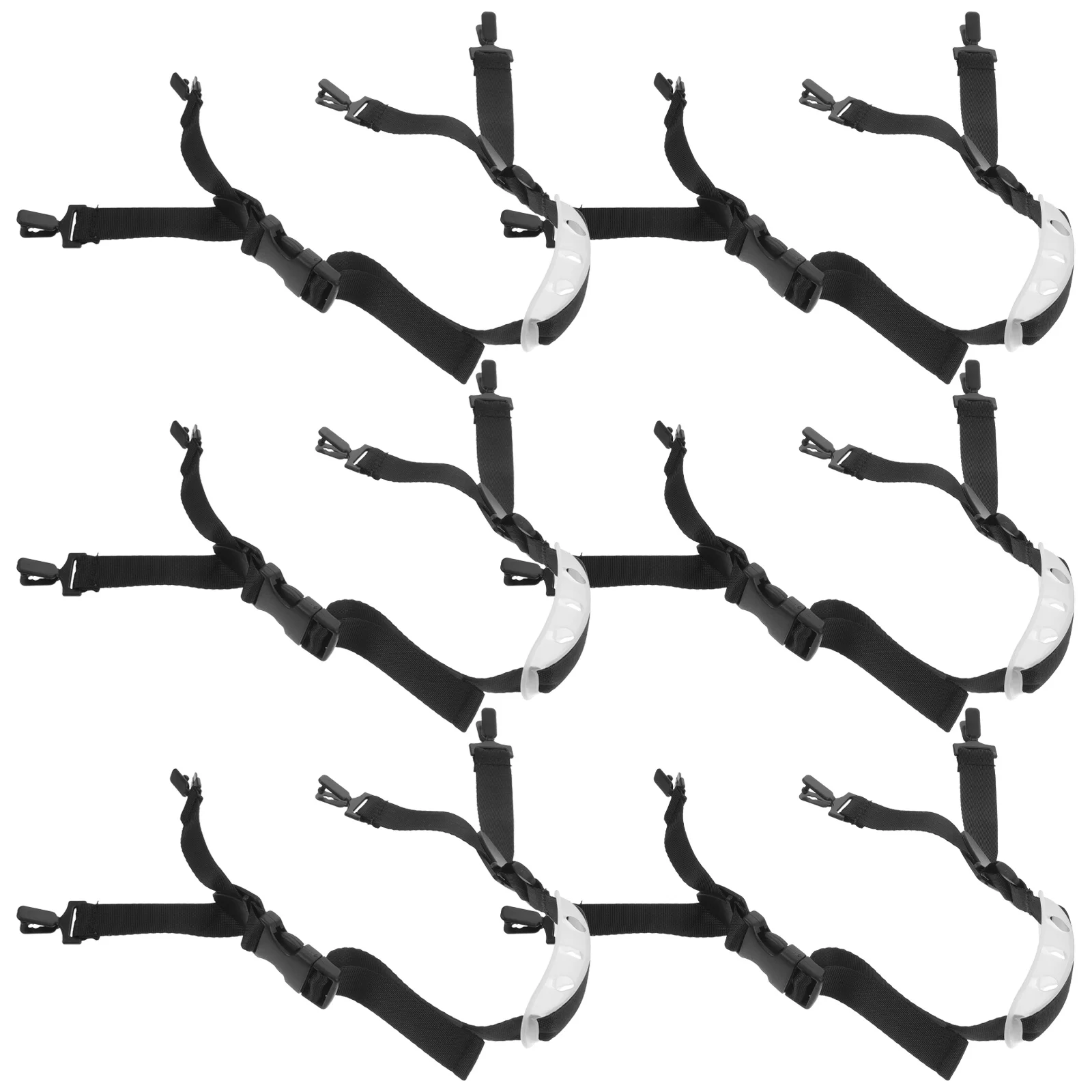 

6 Pcs Strap White Accessories Construction Hat Chin Belt Adjustable Safety Polyester
