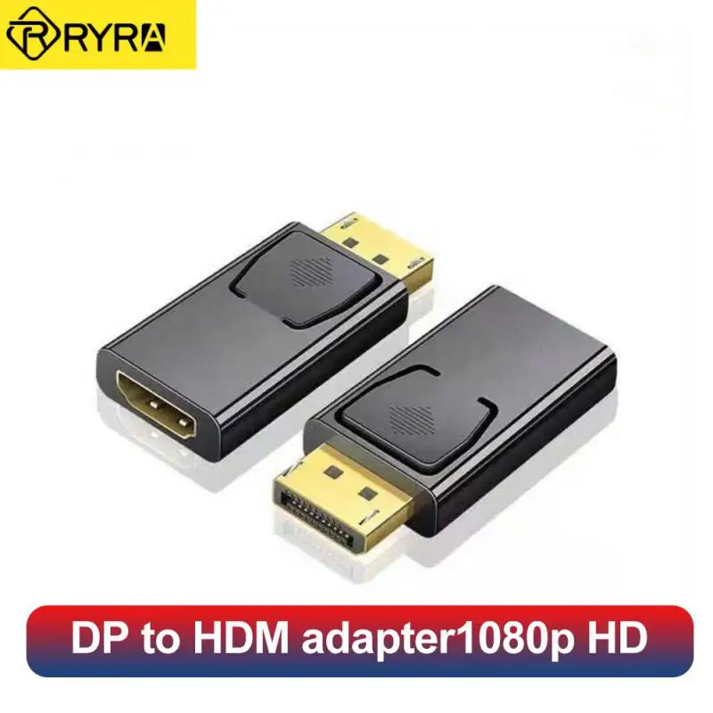 

RYRA 1080P DP к HDMI-совместимый адаптер конвертера монитора компьютера позолоченный/никелированный разъем DisplayPort к HDMI-совместимый