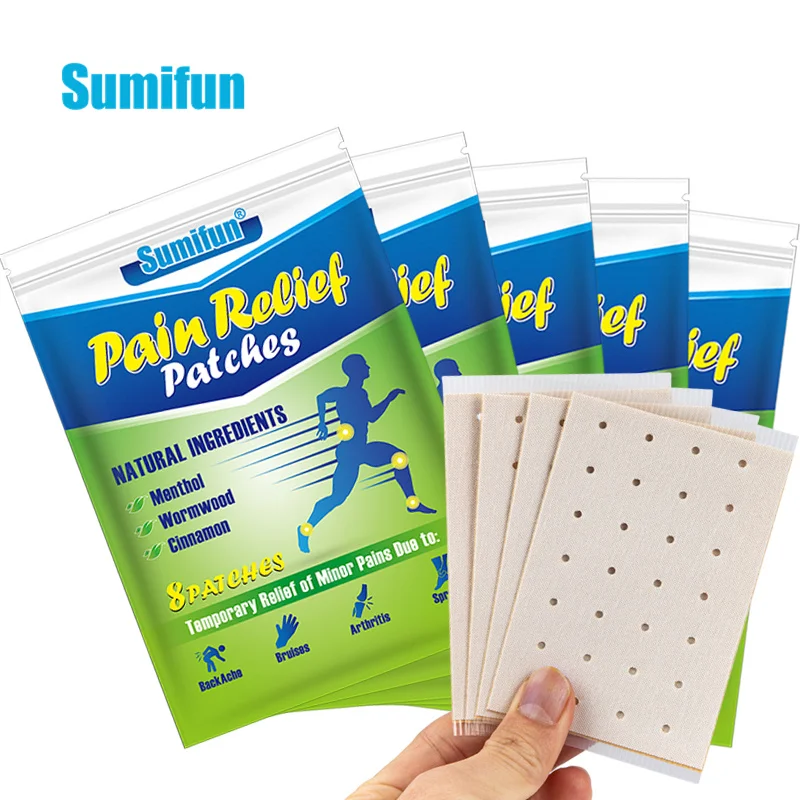 

Sumifun 8/24/40pcs Wormwood Pain Relieving Patch Herbal Medical Plaster Pain Relief Stiff Shoulder Arthritis Rheumatism Sprain