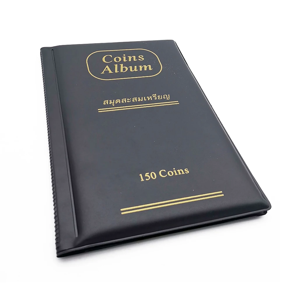 

150 Pockets PVC Collecting Coin Storage Coins Album Collection Book Commemorative Holders For Collector Gifts Supplies
