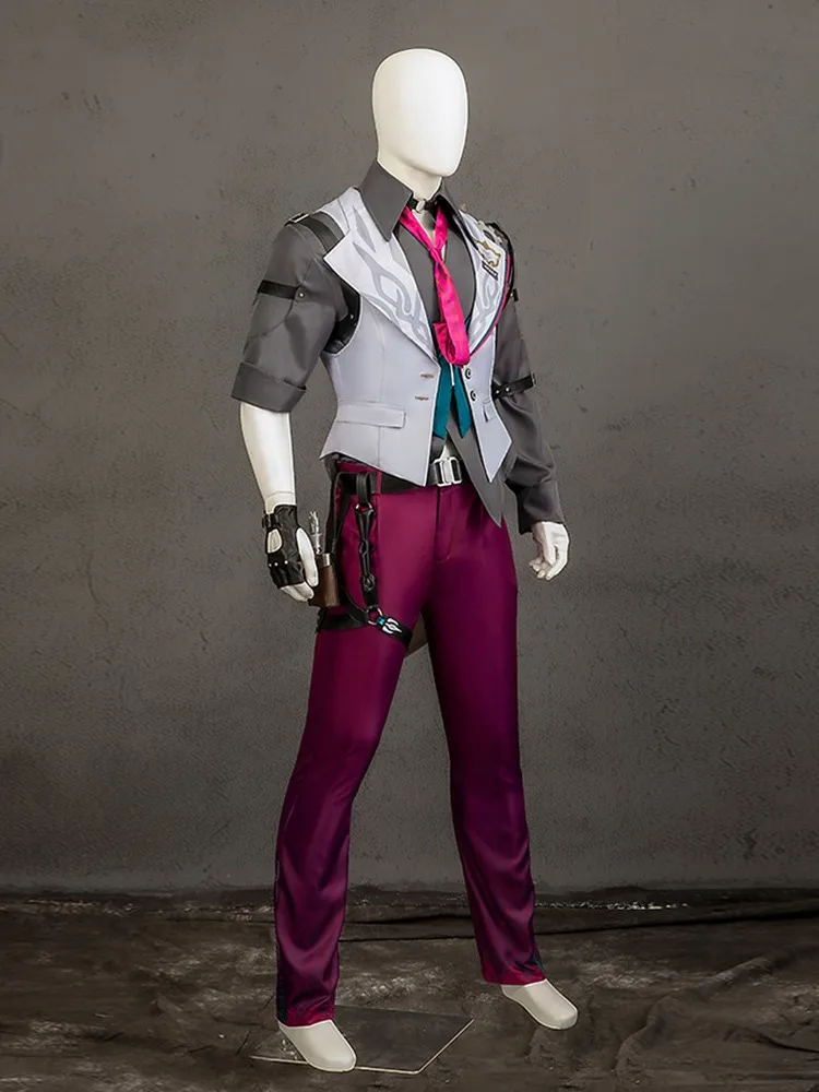 Костюм для косплея Game Honkai Star Rail Gallagher парик штаны рубашка жилет галстук костюмы