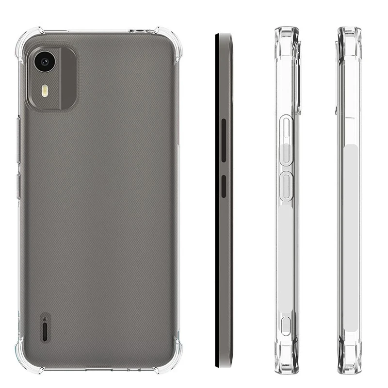 Чехол для Nokia C12 NokiaC12 4G Противоударная подушка безопасности силиконовая