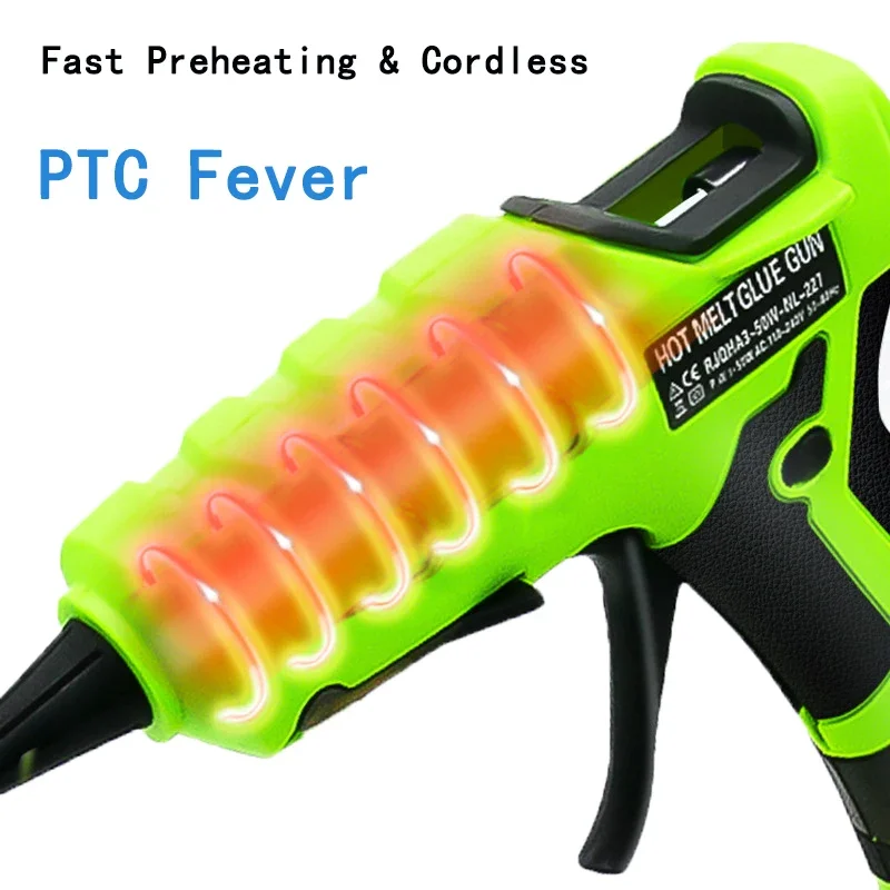 Беспроводной термоклеевой пистолет NL227C для Makita BL1830 Milwaukee M18 Black Decker Dewalt DCB183 DCB609