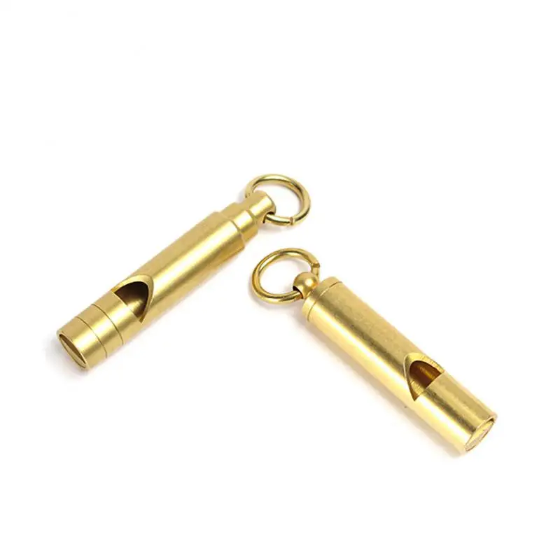 

Survival Brass Whistle Reliable Outdoor Survival Loud Whistle Army Fan Supplies Loud Brass Hiking Top-rated Outdoor Equipment