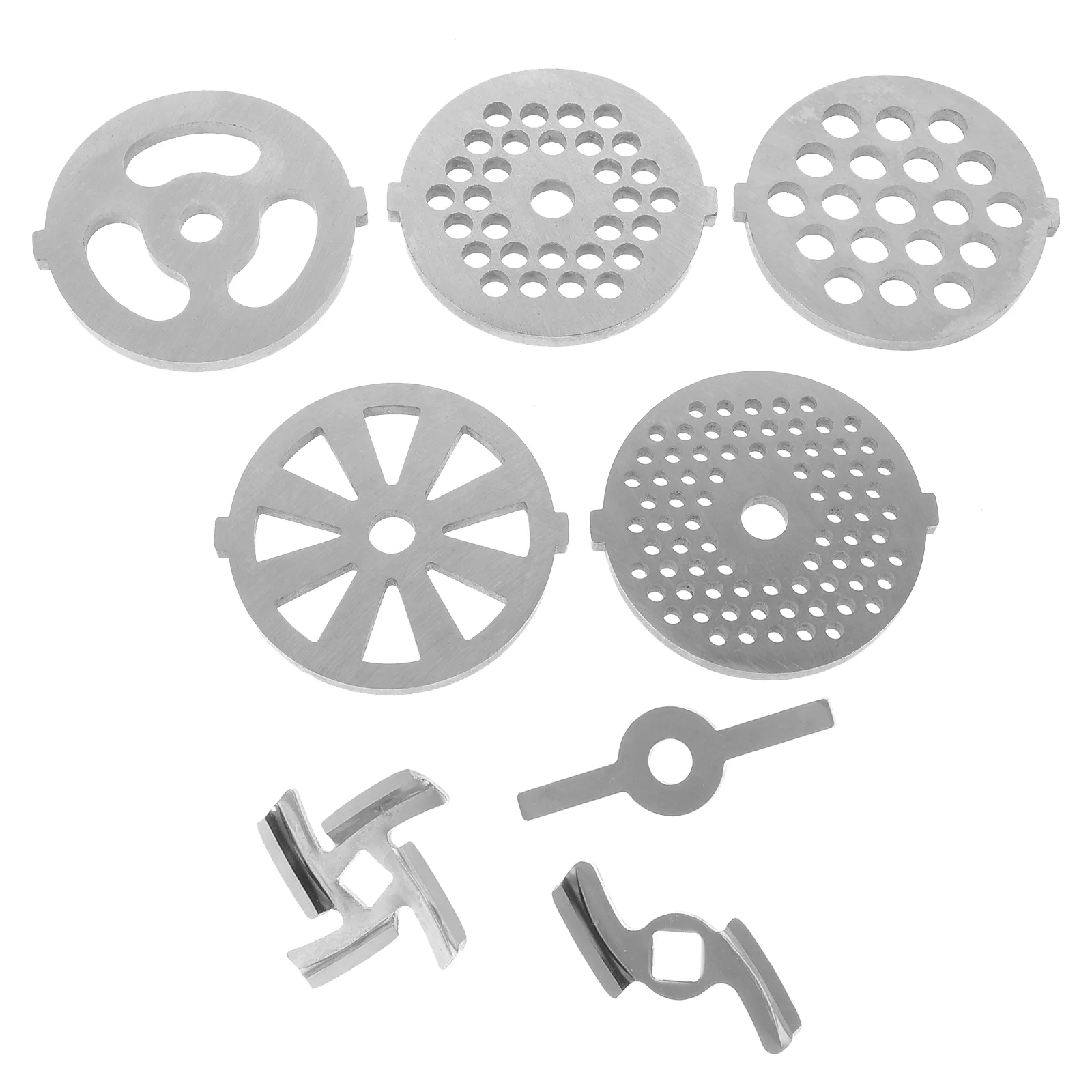 

8 Pcs Meat Grinder Disc Replacement Food Grinder Attachment