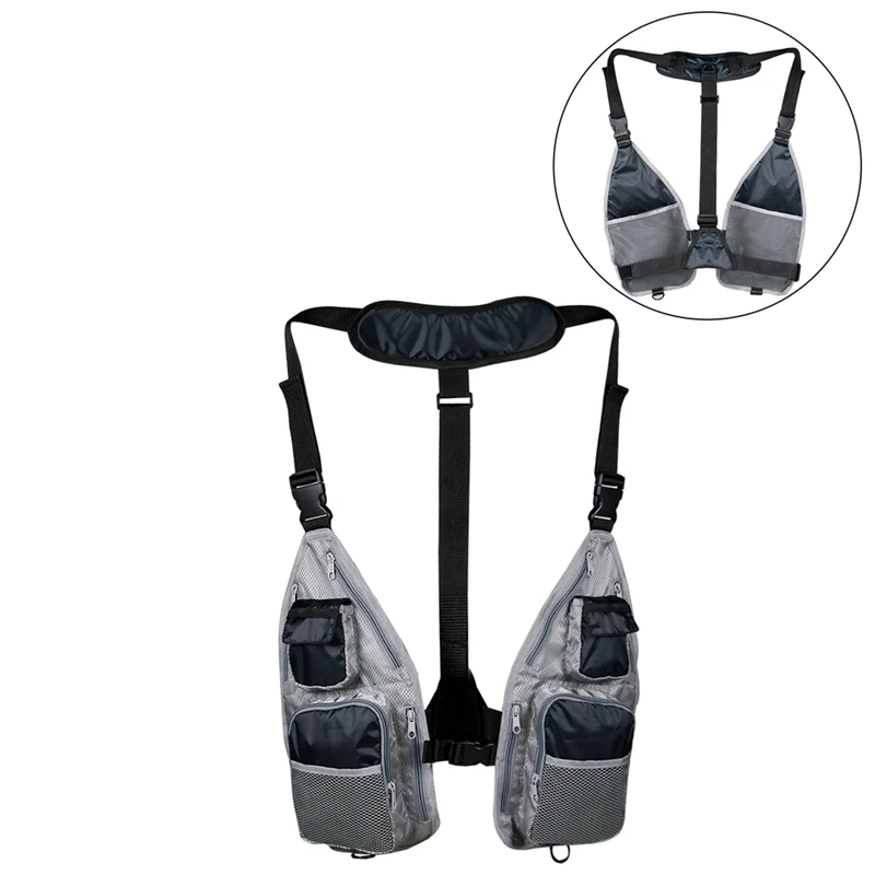 

Жилет рыболовный из полиэстера, повседневная куртка без рукавов для альпинизма, регулируемая уличная