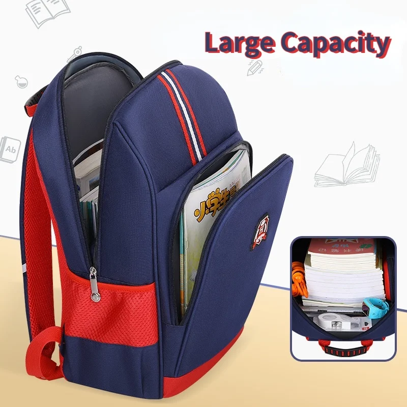 Girls Boys 2022 New Pupils British Style Fashion Backpacks Grade 1-6 Children Simple Fashion Reflective Schoolbags Drop Shipping