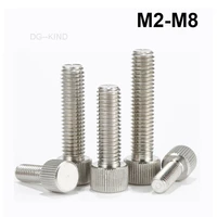510 pcs 304 stainless steel serrated head thumb screws metric manual adjustmenthand tighten screw for computer case