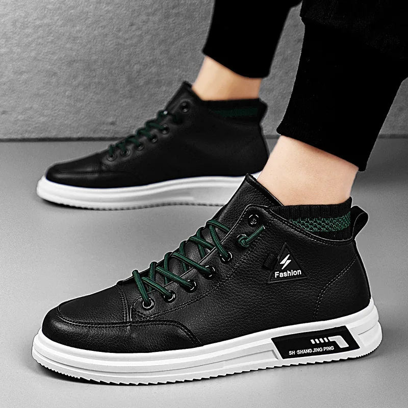 

Breathable Soft Men Leather Casual Shoes White Designer Shoes Laces Comfort Men's Sports Shoes Man Shoes S10230-S10239 Morliron