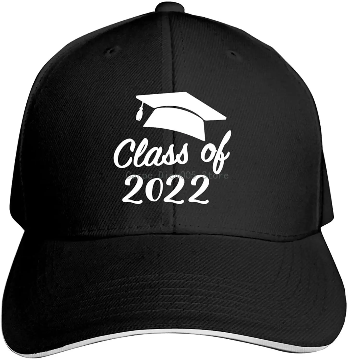 

Senior Class of 2022 Hat Adjustable Sports Baseball Cap Funny Fashion Skull Cap for Men Women Black