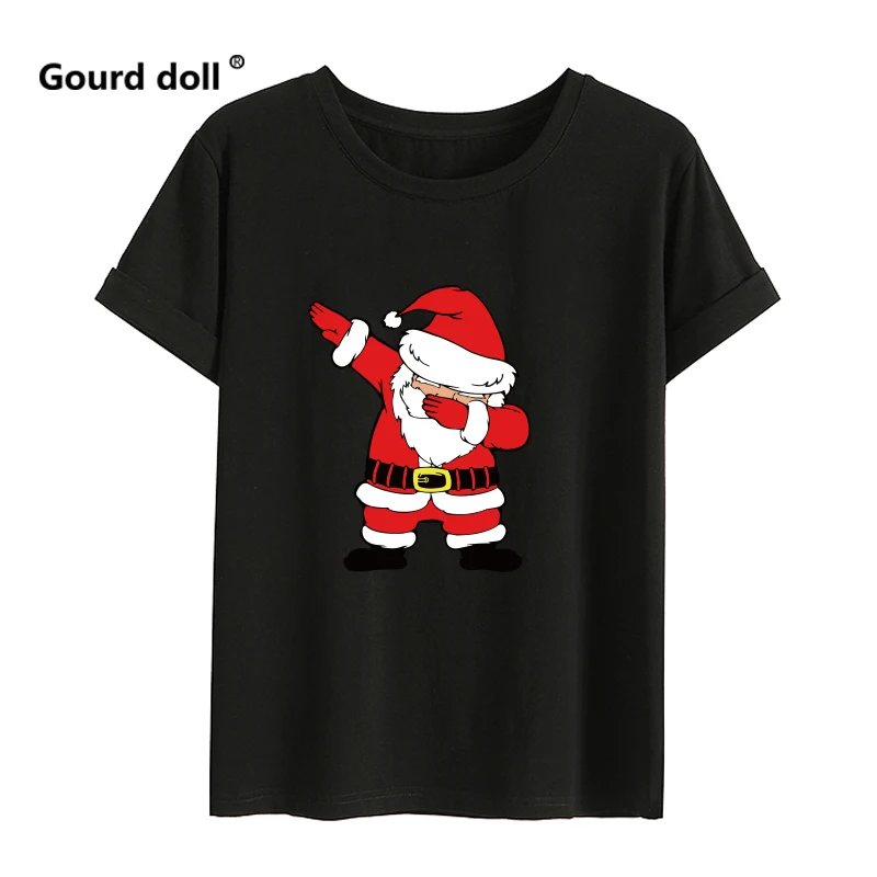 Santa Claus Merry Christmas Family Matching T-shirt lovely Mom Dad Kids Me Baby Outfit Mother Daughter Son Girl Boys Clothes images - 6